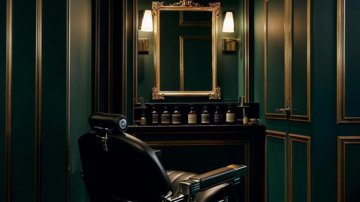 Interiör hos Perfecto Barbershop